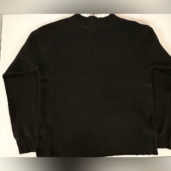 Nine-West Anthracite Black V-Neck Pull Over Sweater X-Small NWT - Picture 5 of 8